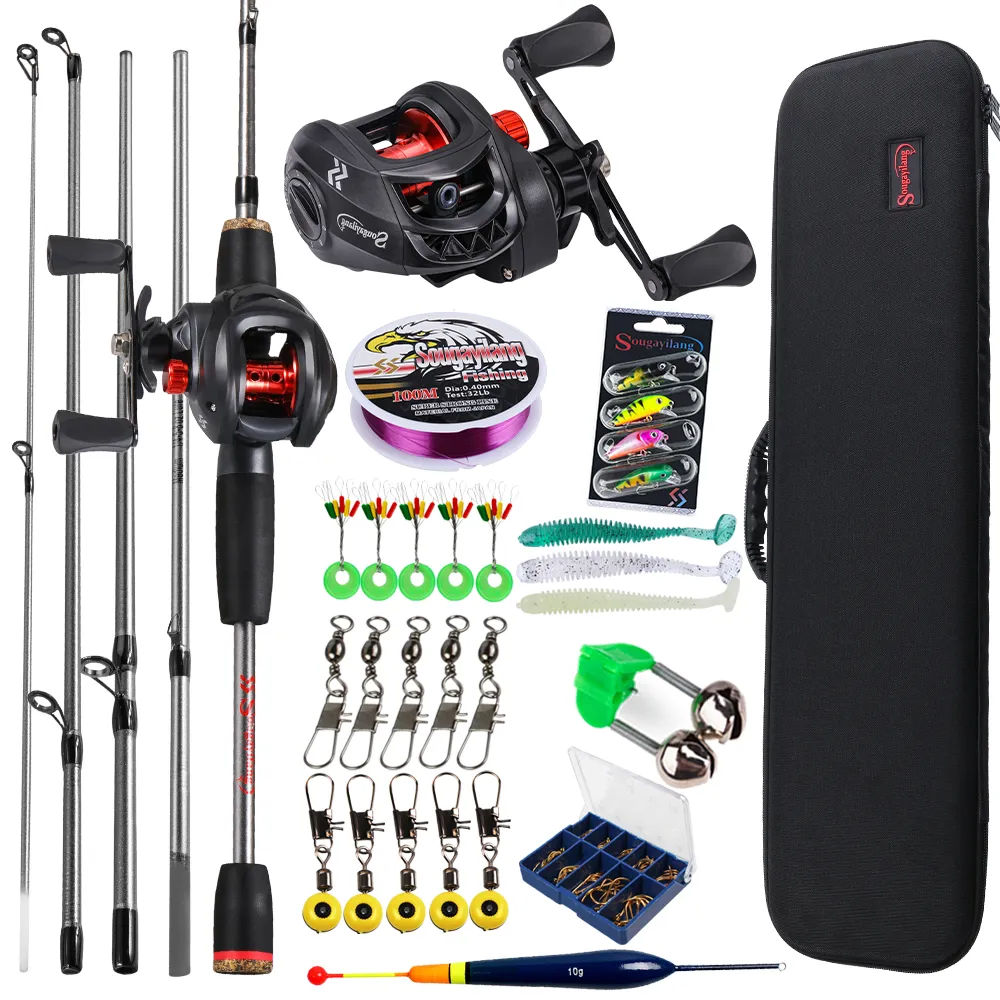 Fishing Rod Combo - 소우가일랑 베이트캐스팅 낚싯대와 릴 세트, 5단