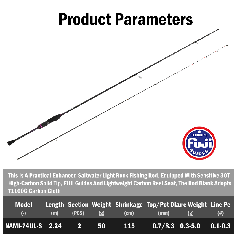 LEYDUN NAMI 초경량 아징 록 낚싯대 50g S - Fishing Rod Surf 리뷰 및 가격
