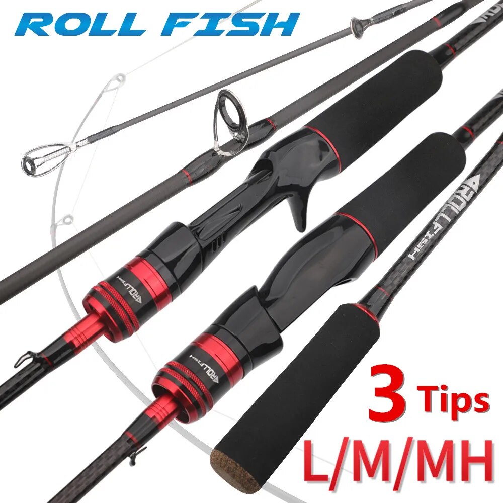 ROLLFISH 3 팁 파워 L/M/MH 스피닝 캐스팅 - Fishing Rod Carbon Fiber 리뷰 및 가격